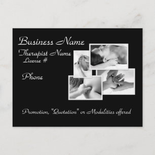 Massage/Körperarbeit Werbepostkarte Postkarte