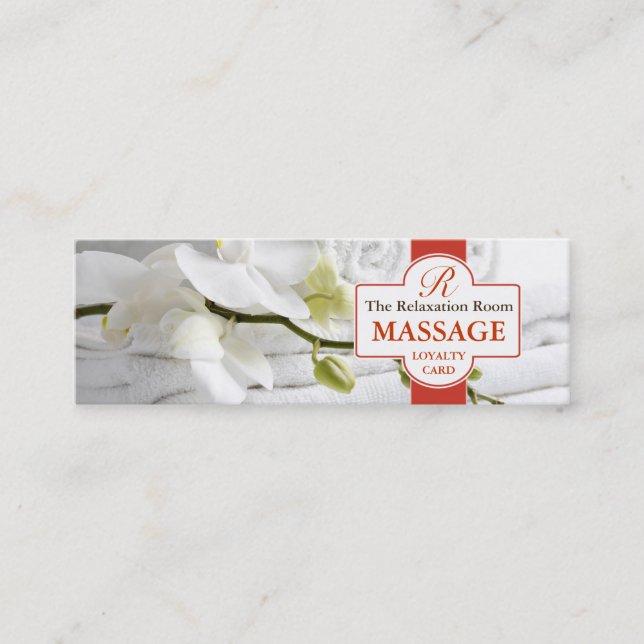 Massage-Loyalitäts-Karte Treuekarte (Vorderseite)