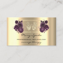Massage Reflexologie Reiki Hand Imitate Gold QR Li