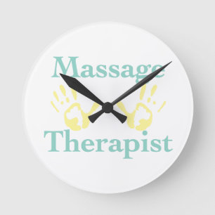 Massage Room Clocks Runde Wanduhr