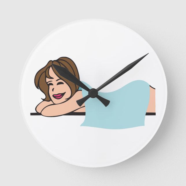 MASSAGE RUNDE WANDUHR (Vorderseite)