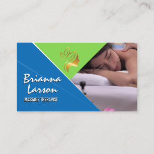 Massage-Sitzung Rückenmassage Day Spa Visitenkarte