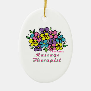 Massage-Therapeut-Blüte Keramikornament