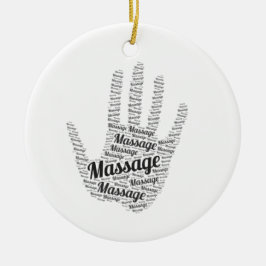 Massage-Therapeut-Geschenke Keramik Ornament