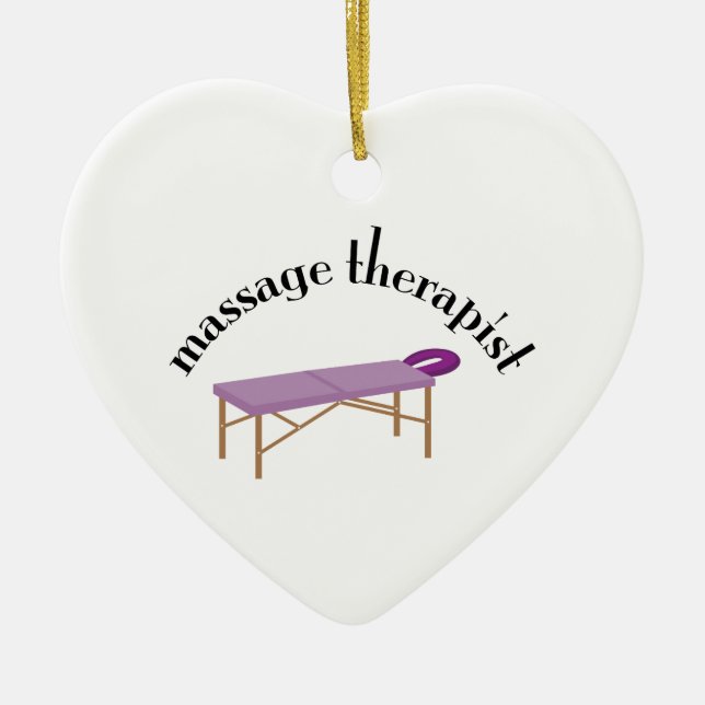 Massage-Therapeut Keramikornament (Vorne)