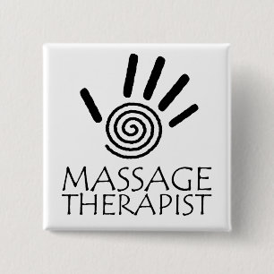 Massage-Therapeut-Knopf Button