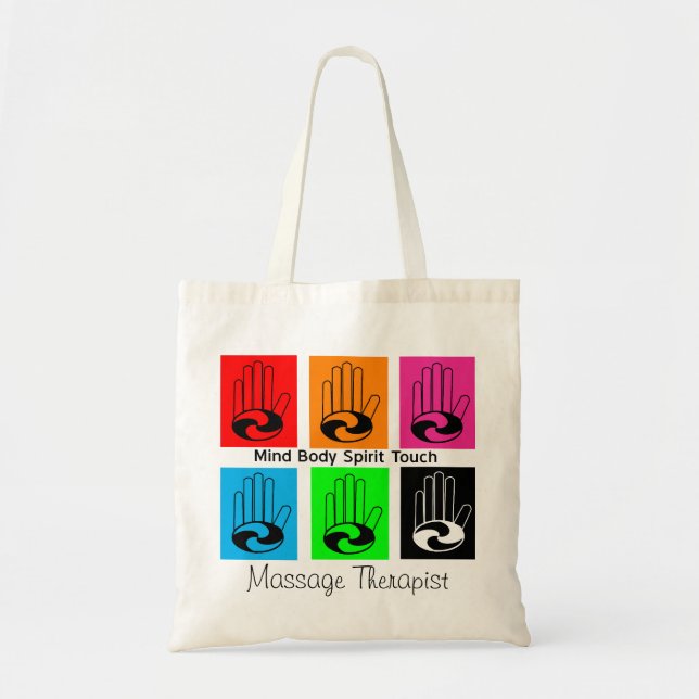 Massage-Therapeut-Pop-Kunst-Taschen Tragetasche (Vorne)