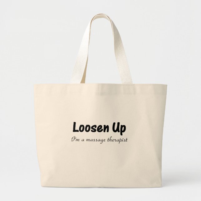 Massage-Therapeut-Taschen-Tasche Jumbo Stoffbeutel (Vorne)