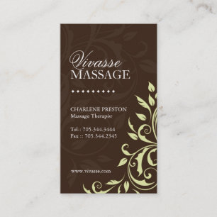 Massage-Therapeut-Visitenkarte Visitenkarte