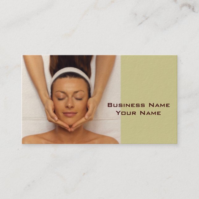 Massage-Therapeut-Visitenkarte Visitenkarte (Vorderseite)