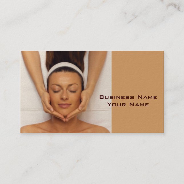 Massage-Therapeut-Visitenkarte Visitenkarte (Vorderseite)