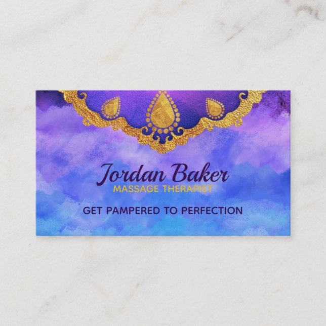 Massage-Therapeut-Visitenkarten Visitenkarte (Vorderseite)