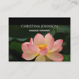 Massage-Therapeutbeautician-Zen-Lotus-Verabredung Visitenkarte