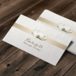 Massage Therapie Elegante Lotus Blume Salon Wellne Visitenkarte<br><div class="desc">Massage Therapie Elegant Lotus Blume Salon Wellness-Center Business Card.</div>