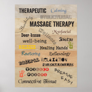 Massage-Therapie fasst Plakat-Kunst ab Poster