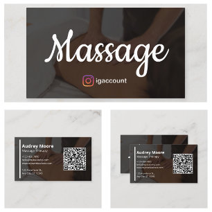 Massage-Therapie Holistische Wellness-Therapeuten Visitenkarte