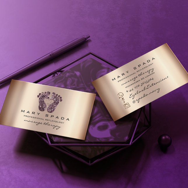 Massage Therapie Reflexologie Fütterung Instagra V Visitenkarte (Von Creator hochgeladen)