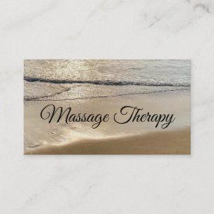 Massage Therapie Strand Visitenkarte