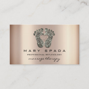 Massage-Therapiereflexology-Füße Instagra Visitenkarte