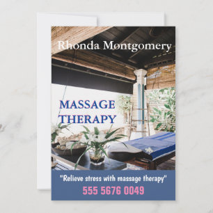Massage Therapist Business Advertising Flyer Einladung