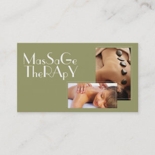 Massage Therapist Klinik Wellness Gesundheit Visitenkarte