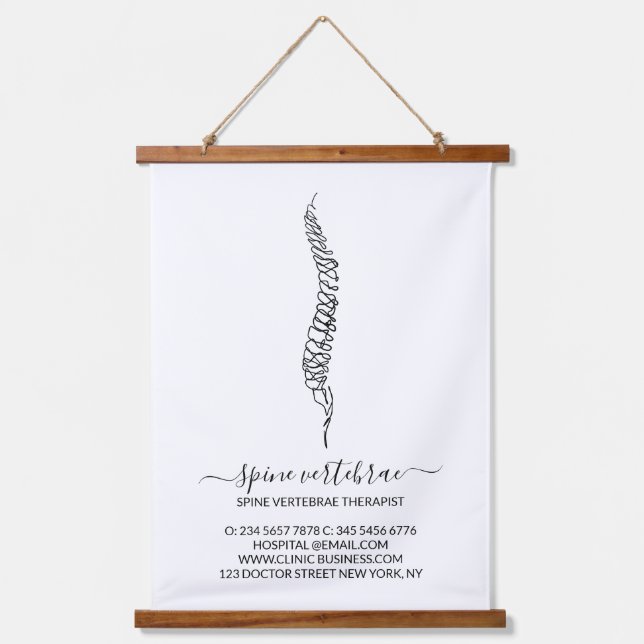 Massage Therapist Orthopedic Chiropractic  Wandteppich Mit Holzrahmen (Vorderseite)