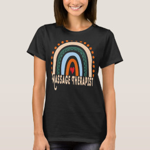 Massage Therapist Regenbogenaufwertung Essential W T-Shirt