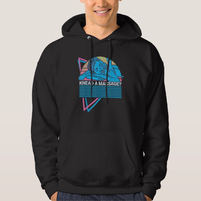 Massage Therapist Retro Knead A Massage Hoodie (Vorderseite)