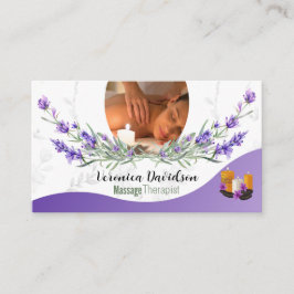 Massage Thérapiste Lavender Cartes de visite