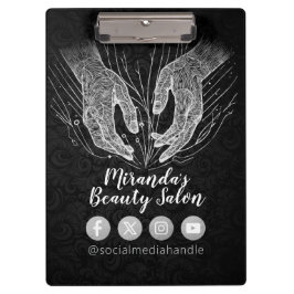 Massage Therapy Heilung Hände Energie Wellness-Cen Klemmbrett