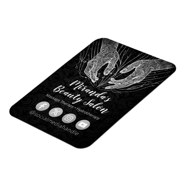 Massage Therapy Heilung Hände Energie Wellness-Cen Magnet (Linke Seite)