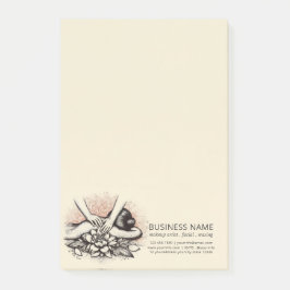 Massage Therapy Heilung Hände Energie Wellness-Cen Post-it Klebezettel