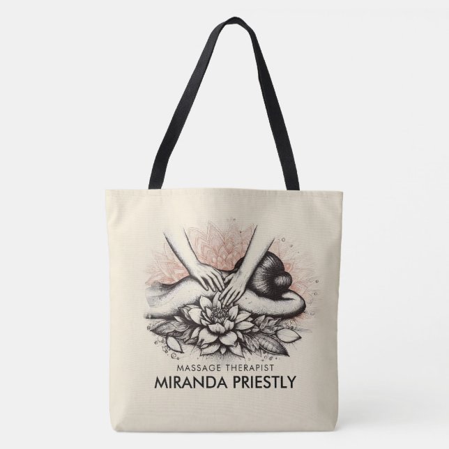 Massage Therapy Heilung Hände Energie Wellness-Cen Tasche (Vorderseite)