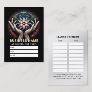 Massage Therapy Heilung Hände Energie Wellness-Cen Terminkarte