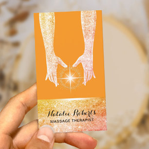 Massage Therapy Heilung Hände Energie Wellness-Cen Visitenkarte