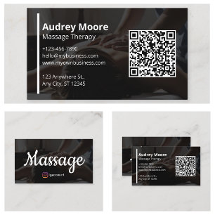 Massage- und Wellnessangebote Visitenkarte