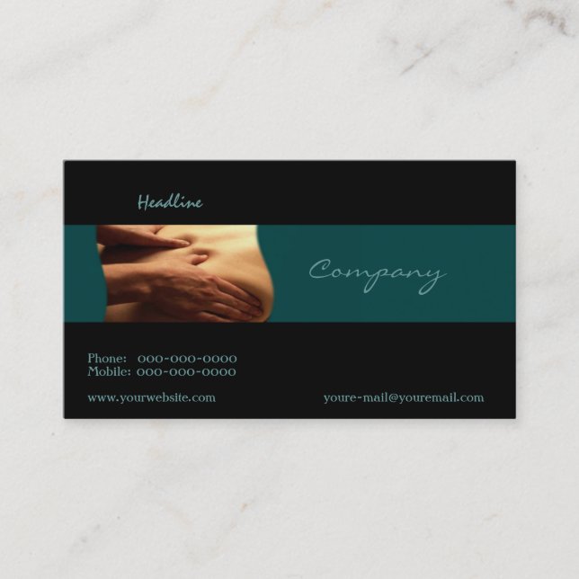 Massage-Visitenkarte Visitenkarte (Vorderseite)