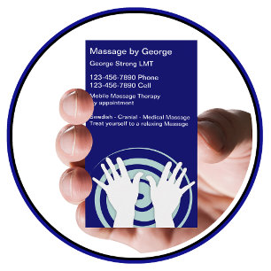 Massage Visitenkarten Visitenkarte