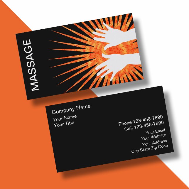 Massage-Visitenkarten Visitenkarte (Von Creator hochgeladen)
