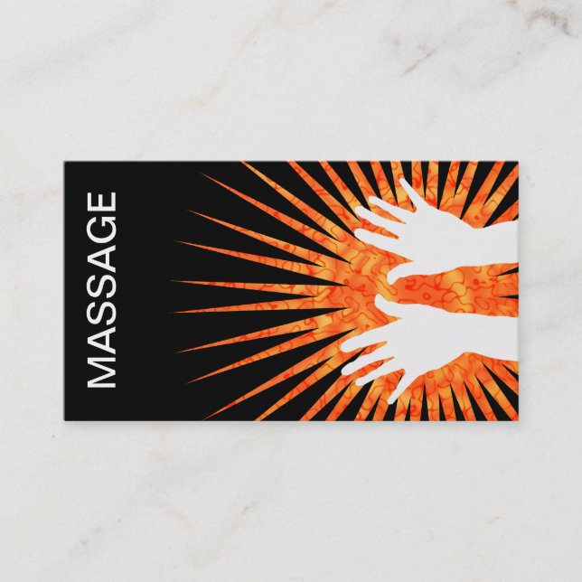Massage-Visitenkarten Visitenkarte (Vorderseite)