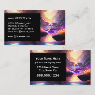 Massage Wellness-Center Salon Reiki Berufliche Füh Visitenkarte