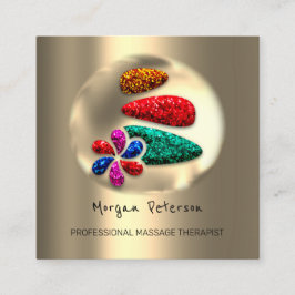 Massage Wellness-Center Wellness Blume Gold Logo S Terminkarte