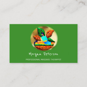 Massage Wellness-Center Wellness Golden Logo Lotus Terminkarte