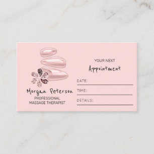 Massage Wellness-Center Wellness PInk Logo Blume S Terminkarte