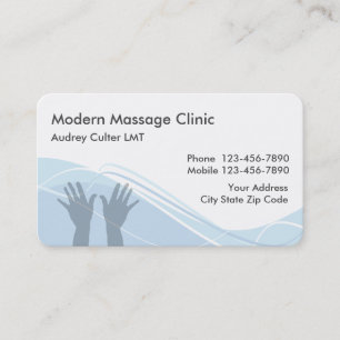 Massagedienste Moderne Businesskarten Visitenkarte