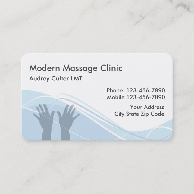 Massagedienste Moderne Businesskarten Visitenkarte (Vorderseite)