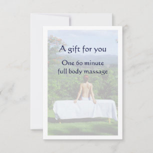 Massagegeschenkgutschein