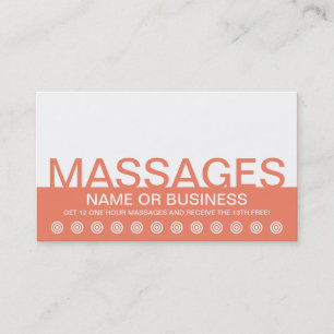 MASSAGES Kundenbindungskarte Treuekarte