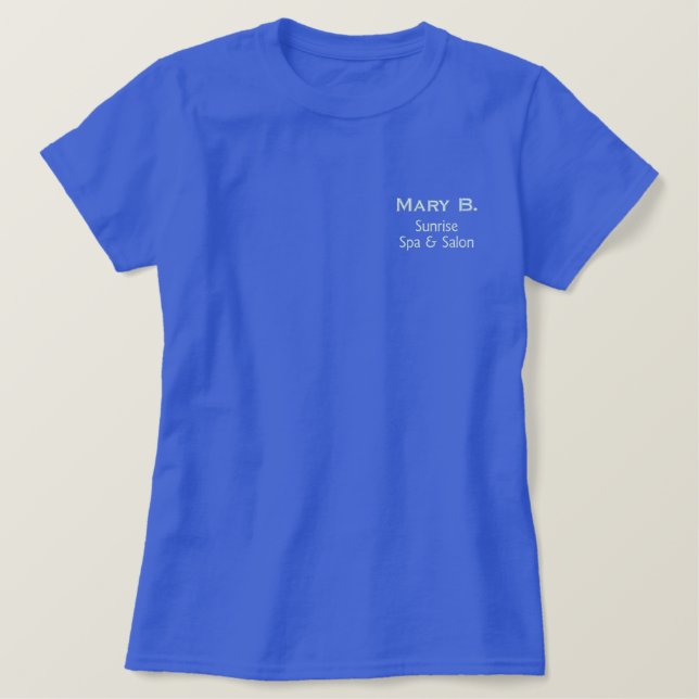 Massagetherapeut Besticktes T-Shirt (Design vorne)