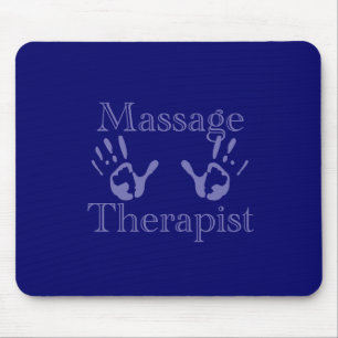 Massagetherapeut: Blauer Handdruck Mousepad